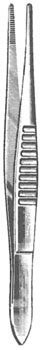 Dressing Forceps 6" serrated fluted handle
