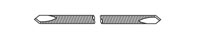 Steinmann Pin Double Diamond Threaded 9" 3.5mm 9/64" pkg/6
