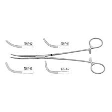 RUMEL DISSECTING & ARTERY FORCEPS, 9" (23.0 CM), CURVED