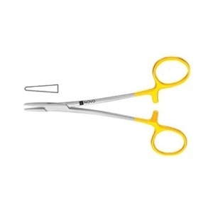 WEBSTER NEEDLE HOLDER, TC, SMOOTH JAWS, DELICATE PATTERN (BABY), LEFT-HANDED, 4 3/4" (12.1 CM)