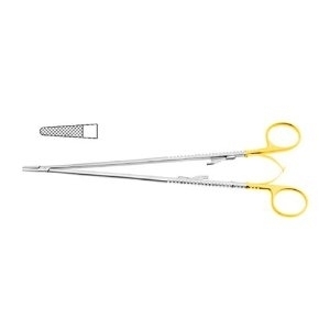 DIETHRICH NH, TC, SPRING & RING HDL, W/ LOCK (USE W/ 6-0, 7-0 & 8-0 SUTURE), 1.0 MM TIPS, 7"