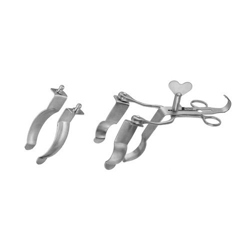 ALAN-PARKS RECTAL RETRACTOR, SMALL LATERAL BLADES, PAIR, 22.0 X 75.0 MM