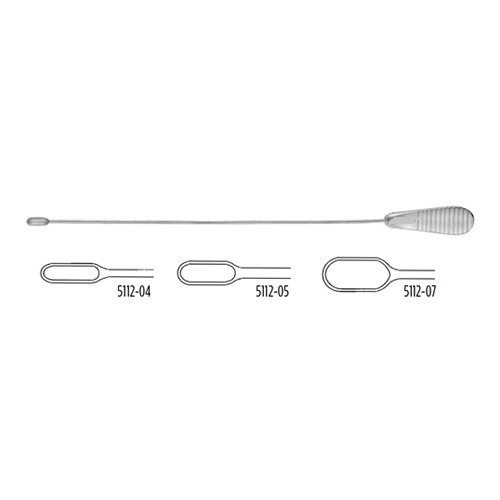 MAYO COMMON DUCT SCOOPS, SILVER-PLATED, 10 1/4" (26.0 CM), SMALL, 4.0 MM WIDE