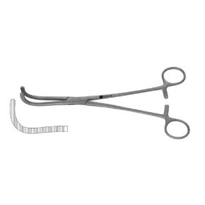 GUYON KIDNEY CLAMP, DOUBLE CURVED JAWS, 9" (23.0 CM)