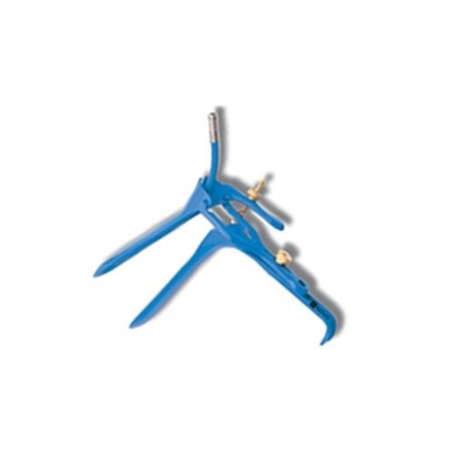 WIDE VIEW NONCONDUCTIVE VAG SPECULUM, ONE SMOKE TUBE, SM, 4.0 CM OPENING, 9.0 CM X 2.5 CM BLADE