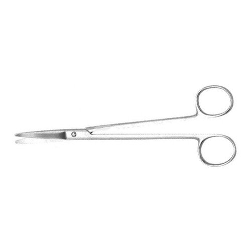 COOLEY CARDIOVASCULAR SCISSORS, CURVED ON FLAT, MAYO-TYPE TIPS, 7 1/4" (18.5 CM)