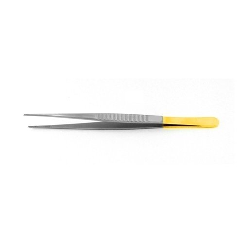 COOLEY VASCULAR TISSUE FORCEPS, DELICATE, CROSS-SERRATED TIPS TAPER TO 1.0 MM, 7 7/8" (20.0 CM)