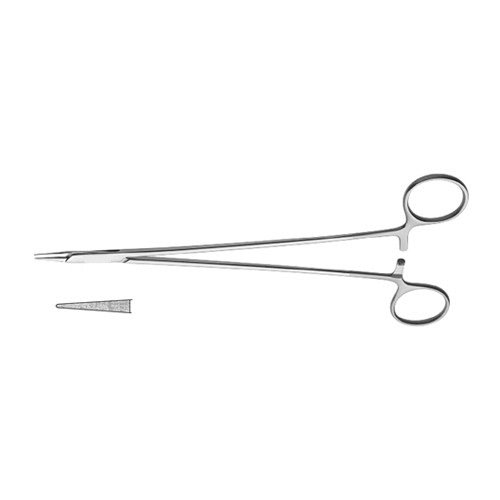 RYDER NEEDLE HOLDER, RING HANDLES, (USE W/ 5-0, 6-0, 7-0 SUTURE), 8 3/4" (22.0 CM)
