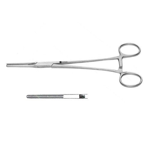 GLOVER PATENT DUCTUS CLAMP, 8" (20.0 CM), STRAIGHT SHANKS