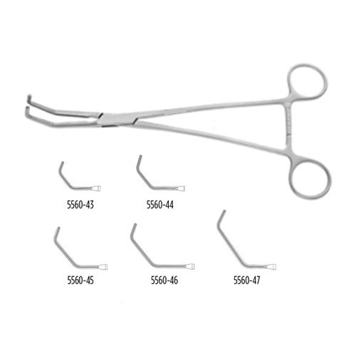 DEBAKEY TANGENTIAL OCCLUSION CLAMP, JAWS 3.5 CM LONG, 1.1 CM DEEP, 7 3/4" (19.5 CM)