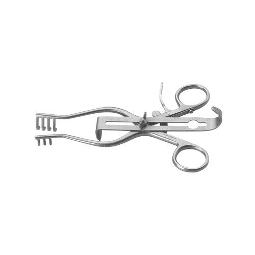 HENLY CAROTID RETRACTOR, COMPLETE SET INCLUDES: MODIFIED WEITLANER FRAME, 6 1/2", W/ 3 CTR BLADES