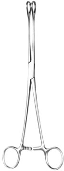 Foerster Forceps 9 1/2" straight serrated