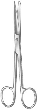 Deaver Scissors 5 1/2" curved sharp/blunt