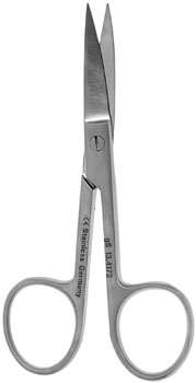 Nail Scissors 4" curved sharp/sharp