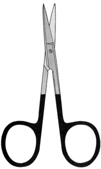 Super-Cut Iris Scissors 4" straight serrated