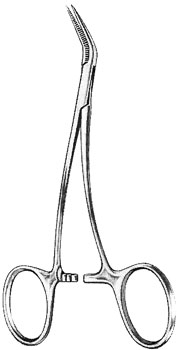 Peet Splinter Forceps 4 3/4" double curved