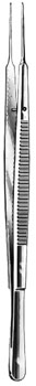 Gerald Dressing Forceps 6 3/4" serrated straight TC 1.0mm
