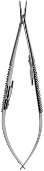Castroviejo Needle Holder 5 1/2" curved w/lock TC smooth
