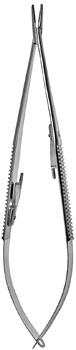 Castroviejo Needle Holder 7" curved w/lock TC serrated