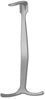 Smillie Retractor "T" handle med angled 19x45mm