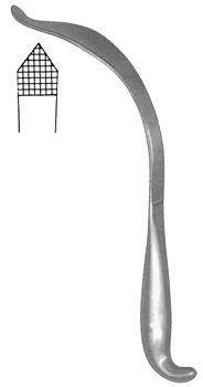 Aufranc Cobra Retractor 10" serrated sharp