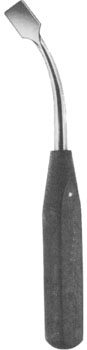Periosteal Elevator 7 3/4" angled 13mm straight sharp phenolic handle