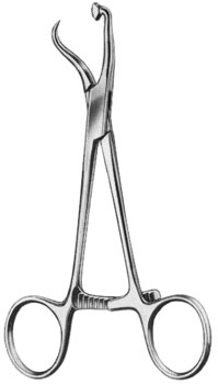 Plate and Bone Holding Forceps 5" with footplate