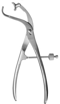 Plate Holding Forceps swivel foot 7 1/2" for 2.7/3.5mm plates