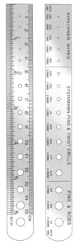 K-Wire Ruler and Pin Gauge -gSource