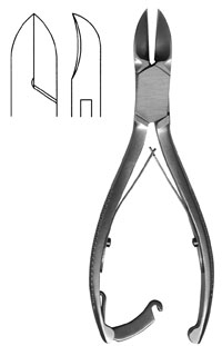 Nail Nipper 5 1/2" concave heavy smooth handle