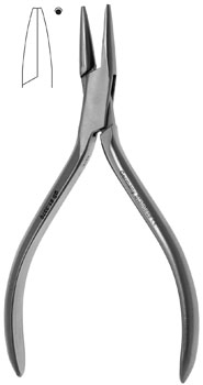 Needle Nose Pliers 5 1/2 one round 2mm tip delicate - Midwest Surgical
