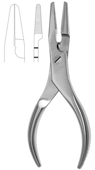 Flat Nose Pliers 6 1/2" w/cutter