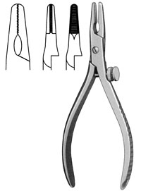 Pliers 5" with screw lock and k-wire groove