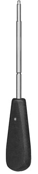 Screwdriver 10" hex 3.5mm with notch phenolic handle
