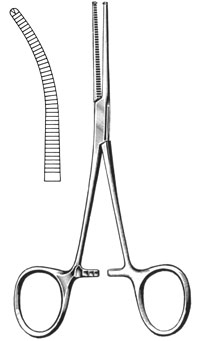 Kocher Forceps 5 1/2" curved serrated 1x2 teeth