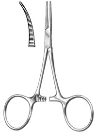 Hartmann Mosquito Forceps 4" curved