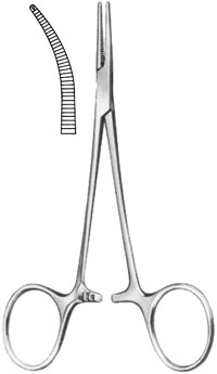 Mosquito Forceps 5" curved 1x2 (Halsted)